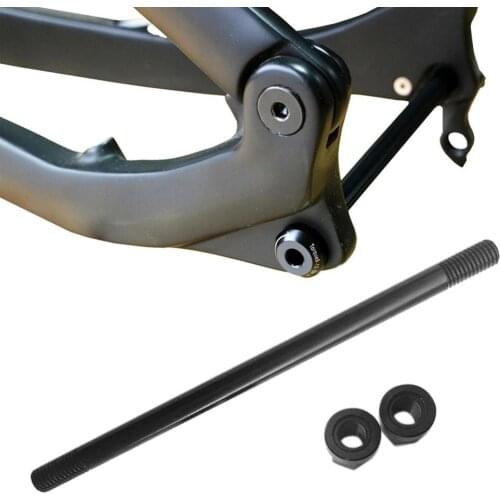 Aluminum Alloy Lightweight Mountain Bicycle Bike Axle 135x10mm with Nuts Lightweight Mountain Bicycle Bike Axle