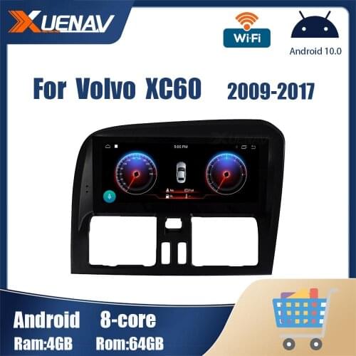 Car auto GPS Player For Volvo XC60 2009 - 2017 Multimedia player GPS navigation Audio player Car Tape Recorder