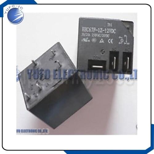 Free Shipping HHC67F-1Z-12VDC Relays contact 30A 250VAC 1pcs