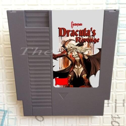 Castlevania - Draculas Revenge Video Game Card for 8 Bit 72 Pin System Console EU/US Universal Version Game Player