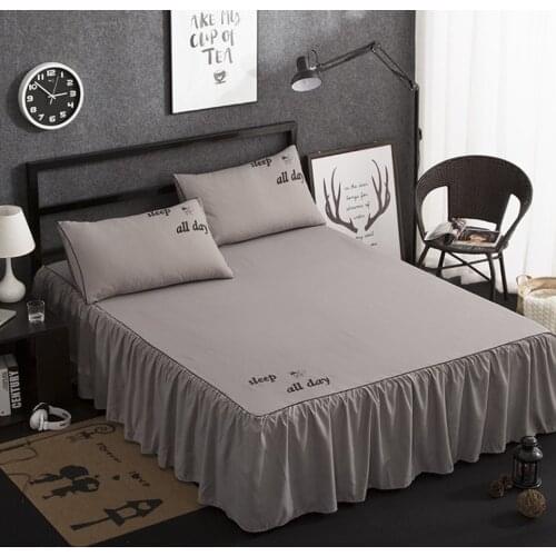 Hot Sale Home Hotel Bed Cover Bed Skirt Bedsheet Mattress Protector Bed Skirt Bedspread Couvre Lit Bedding Bed Cover Bed Skirt
