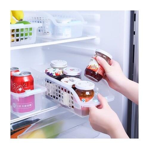 Refrigerator Storage Box Storage Basket Food Storage Basket Kitchen Storage Box Plastic Set