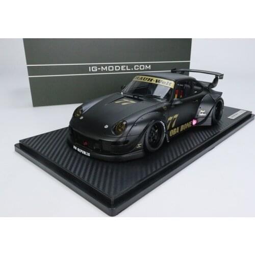 IG 1:18 Porsche 911 RWB 993 Wide body Limited Edition Resin Metal Die Casting Model Racing Static Toys