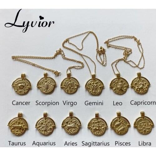 Lyvior Women's Pendants Zodiac Signs