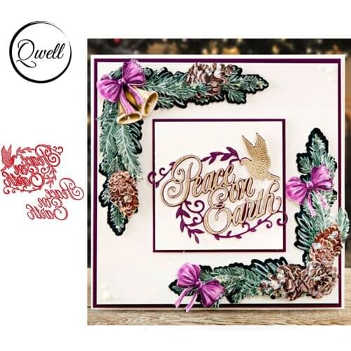 QWELL Word Metal Cutting Dies for Scrapbooking and Card Making Paper Embossing Craft New 2019 die cuts