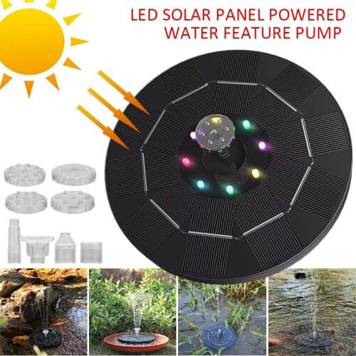 Mini LED Solar Panel Powered Water Pump Garden Pool Pond Aquarium Fountain PoolWaterfall Garden Decoration