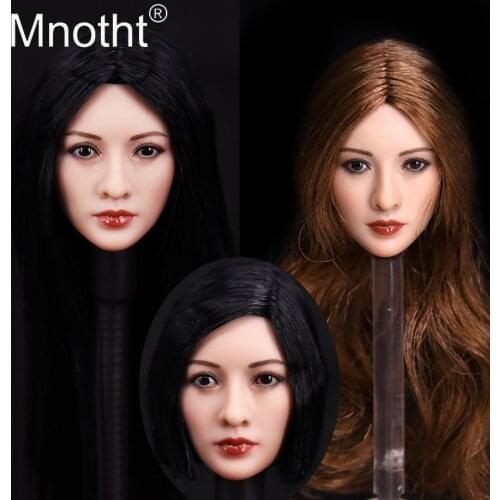 Mnotht Toys 1:6 Beauty Head Sculpt Asian Chinese Liu Yifei Head Carving Model Toys For 12in Action Figure Collections Hobbies m3