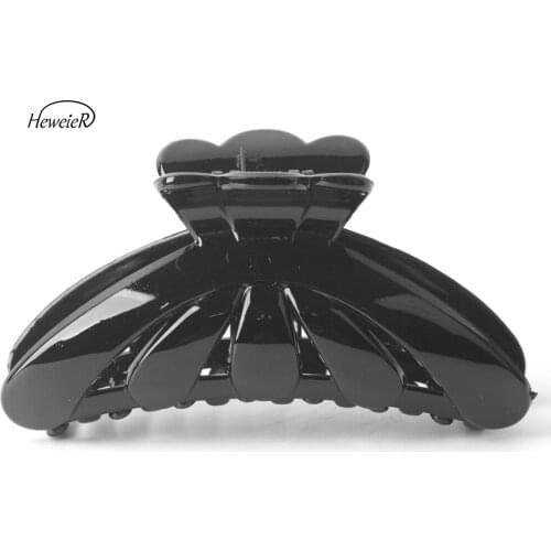 Fashion Women Ladies Plastic Black Large Hair Crab Clamp Grasp Claws Clip Comb Headwear Hairpins Headdress Hairpiece Accessories