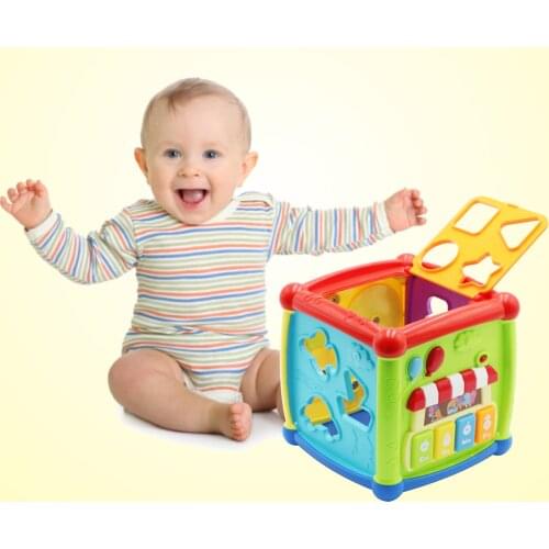 Montessori Wooden Toys Kids Toys 6 Side Intelligence Box Training Game Puzzle Math Toys Baby Early Educational Toys For Children