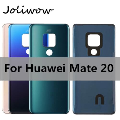 6.53 inch New For Huawei Mate 20 Back Battery Cover Door Housing case Rear Glass parts for Huawei HMA-AL00