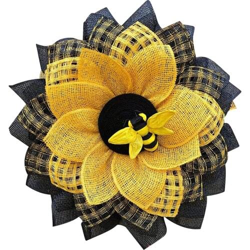 New Home Decoration Accessories Sunflower Bee Wall Sticker PVC Self-adhesive Wall Sticker Can Be Removed Party Gifts
