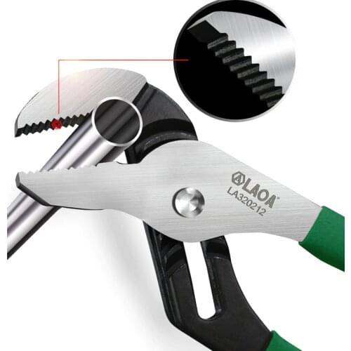 LAOA Water Pump Pliers Pipe Wrench 8inch/10inch/12inch/16inch CR-V Locking Pliers Grip Household Hand Tools