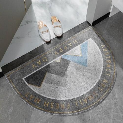 PVC Doormat Entrance Hallway Geometric Printed Non Slip Floor Mat Rug Outdoor Bedroom Kitchen Carpet Rugs Welcome Front Door Mat