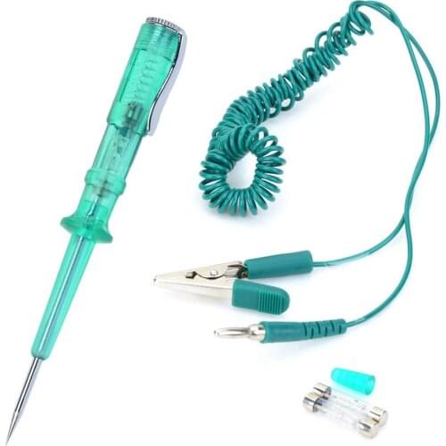 Car Circuit Tester 6V 12V 24V Voltage Tester Motorbike Testing Pen Auto LED Circuit Test Pencil with Measuring Wire Test Pen
