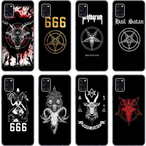 Goat Head Satan Soft Case for Samsung Galaxy A02 A10 A11 A12 A20 A20E A21 S A22 A30 A31 A32 A01 Core Silicone Cover