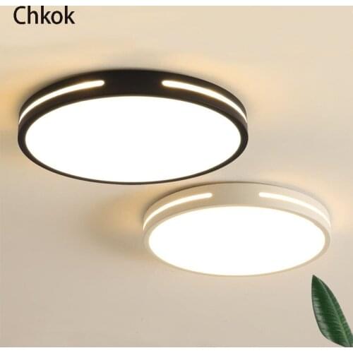 New LED Ceiling Lamp Modern Minimalist Bedroom Round Ceiling Light Home Living Room Study Lighting Nordic Indoor Creative Lamps