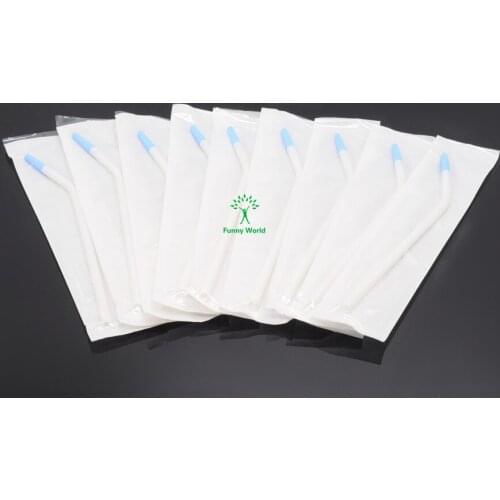 50PCS Dental Disposable Surgical Suction Tips Suction Tube Long Slim type