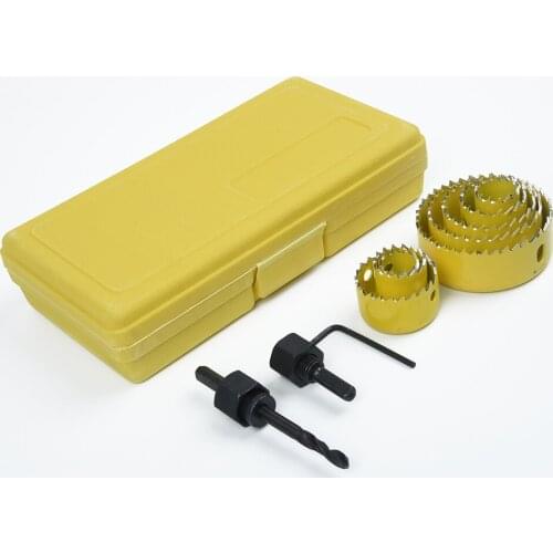 11pc Hole Saw Drill Bit Wood Metal Cutting Tool 19-64mm Hole Cutter Carpentry Woodworking Tools for plasterboard ceiling wood