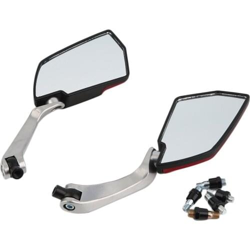 Universal Motorcycle Rear View Rearview Side Mirrors Aluminum Bar End Side Rearview Mirrors Six Colors Motorcycle Accessory