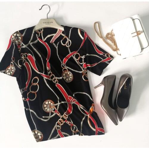 Women Clothes flax women blose Plus Size Women Summer Vogue Print Lady Casual T-shirt Tops Short Sleeve O-Neck Tops Tees