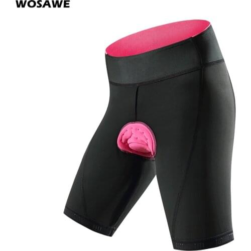 WOSAWE Womens Cycling Shorts Gel Padded Breathable Underwear Bicycle Tights Riding Downhill Road Bike MTB Shorts Summer