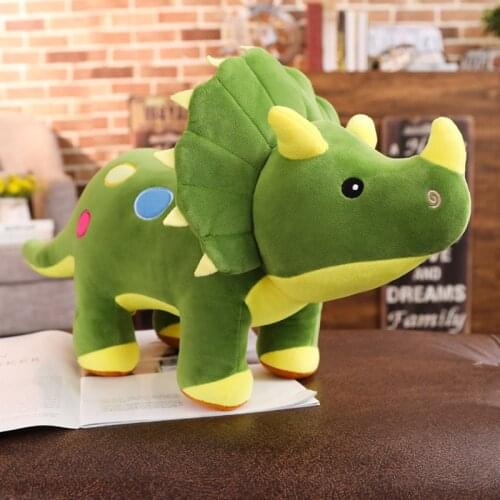 40-100cm Creative Big Plush Soft Triceratops Stegosaurus Plush Toy Dinosaur Doll Stuffed Toy Kids Dinosaurs Toy Birthday Gifts