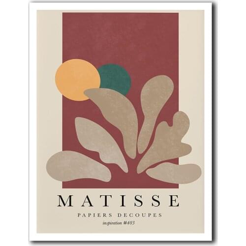 Matisse Abstract Art Print, Gallery Wall Art, Mid Century Wall Art, Abstract Flower Print, Mid Century Print, Henri Matisse Art