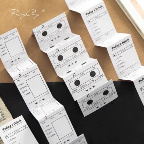 Rosy Posy Paper Scrapbooking Stickers Junk Journal Diary Decorative Movie To Do List Sticker Can Be Written DIY Craft Supplies