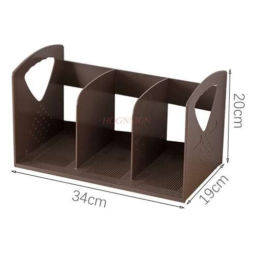 Bookshelf book clip book by simple desk student storage box plastic file rack organize fixed books on desk