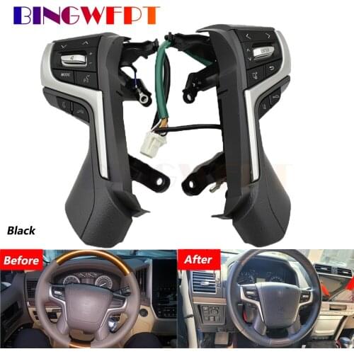 Buttons Bluetooth Phone Steering Wheel Audio Control Button For Toyota Land Cruiser Prado