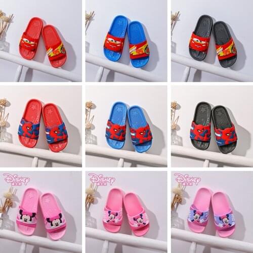 Summer Children Shoes Baby Boy Girl Slipper Cartoon Pixar Cars Lightning McQueen Indoor Todder Anti-slip Beach Flip Flop Shoes