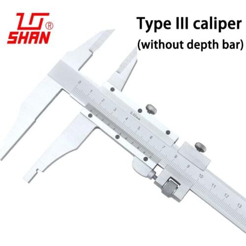 Vernier caliper metal 0-300mm 0.02mm type 3 high precision stainless steel vernier calipers digital caliper measuring tool