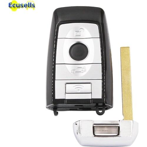 Modified new 3 Buttons Remote Key Shell case fob for BMW CAS4+ CAS4 F 5 7 Series 730 740 with emergency key