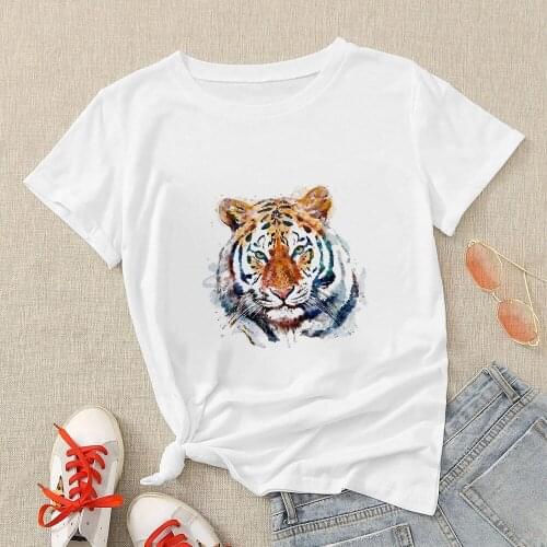 Clothes for Teens Tops Summer Womens Clothing Sales Hot Stylish Fashion T-Shirt Woman Tiger 2021 Fast Shipping To Europe Femme