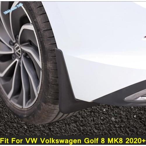 Front & Rear Mud Fender Flap Splash Guards Mudguards Cover Trim Plastic Fit For VW Volkswagen Golf 8 MK8 2020 2021 Accessories