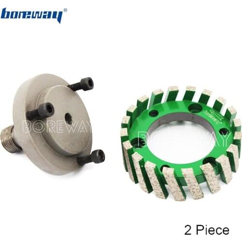 Boreway Supply A Lot (2 Pieces) of D86x20Tx50H Super Duty Stubbing Wheel With D75 Alex Wheel For Stone Sink Free Shipping