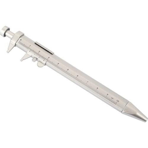 1PC Multifunction 0.5mm Gel Ink Pen Vernier Caliper Roller Ball Pen Stationery Ball-Point 2 Colors Choice for Students