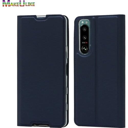 Slim Flip Case For Sony Xperia 1 5 10 II III Cover PU Leather Magnetic Phone Bag Case For Xperia 10 5 1 III II Funda