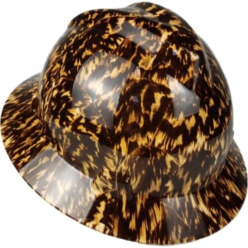 Full Brim Hard Hat Creative Pattern Men Women Outdoor Protective Helmet Construction Hardhats Working Cap Sunshade