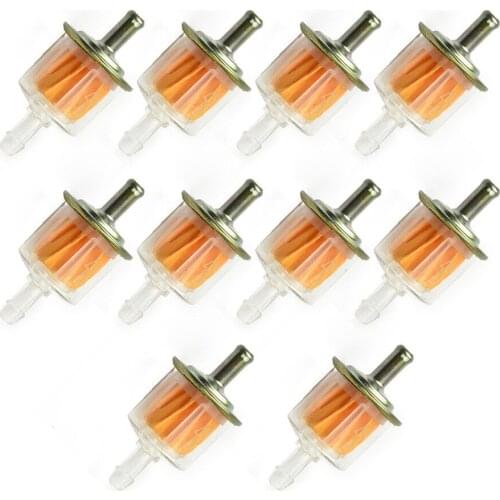 10*Universal Gas Fuel Filt Oil Fuel Filter LARGEe Car Part Fit 6 Mm And 8 Mm Pipes For Atv Dirt Bikes Go Karts Scooters Motorcle