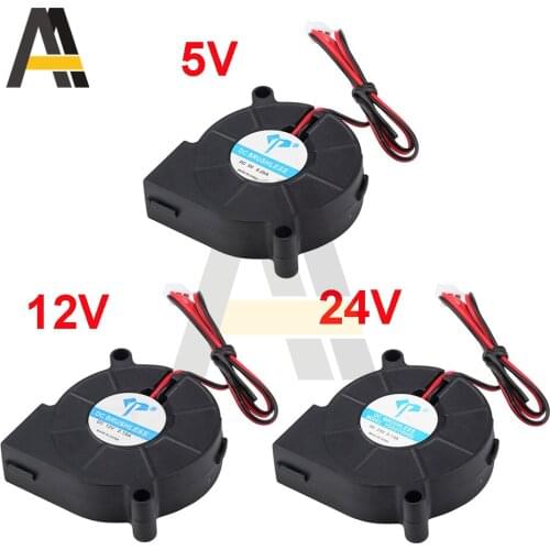 3D Printer Cooling Fan 5015 DC 5V 12V 24V Centrifugal Blower Air Fan 50x50x15mm Cooling Cooler Turbo Small Fan For 3D Printer