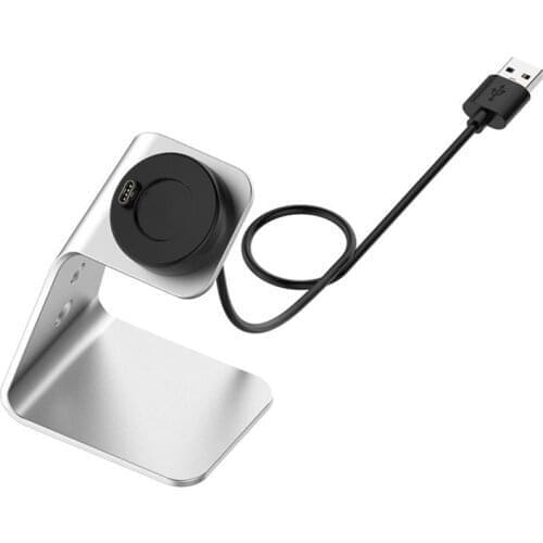 Charger Dock Aluminum Alloy Charging Cable Dock Station For Garmin Forerunner 745 Smart Watch Universal Charger With Chip