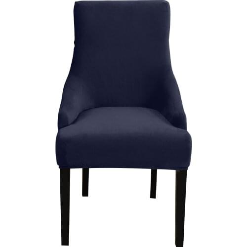 1/2 Pack Velvet Cover Arm Chair Covers Spandex Stretch Banquet Chair Protector Cover Dining Seat Cover Slipcover Home Decor D30