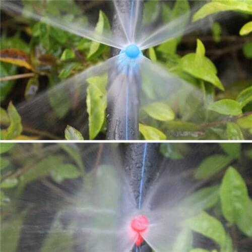 90/180/360 Degrees Garden Irrigation Simple Refraction Nozzle Watering Flower Mist Nozzle Threaded Connection Sprayer 100 Pcs