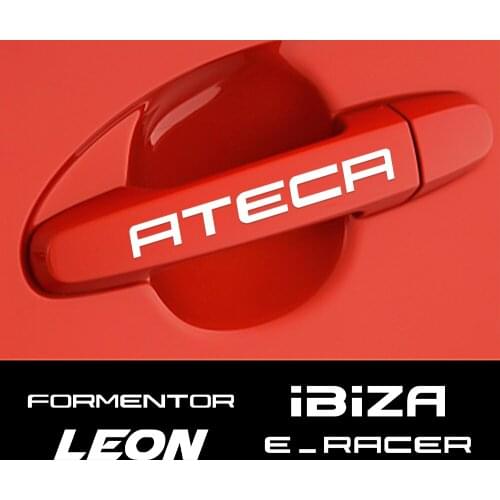 Car Accessories Door Handle Mirrors Wiper Decoration Decals For SEAT Ibiza Leon Cupra e-Racer Ateca Formentor FR FR Racing