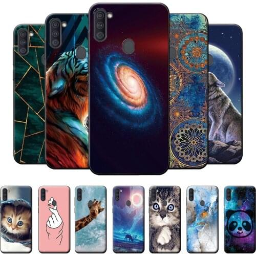 For Samsung Galaxy A11 Case A115F Silicone Back Cover Case For Samsung A11 Phone Case A 11 Soft TPU Bumper on SM-A115F/DS 6.4"