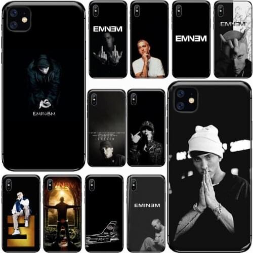 Eminem American male rap singer Phone Case for iPhone 11 12 pro XS MAX 8 7 6 6S Plus X 5S SE 2020 XR Luxury brand shell funda