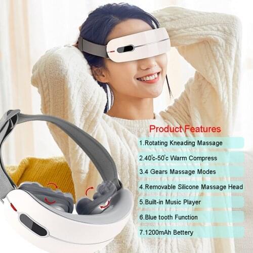 Electric Eye Massager Rotating Kneading Eye Fatigue Relieve Warm Compress Therapy Massager Music Eye Protection Anti Wrinkle