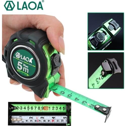 LAOA Steel Measure Tape Double-sided Steel Tapes 3/5/7.5M British Metric Type Tapeline Roulette Wood Working Tools