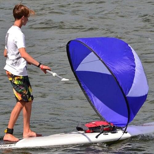 PVC Foldable Kayak Wind sail Boat Wind Sail Paddle Board Sailing Canoe stroke Rowing Boats Wind Clear Window 108*108cm